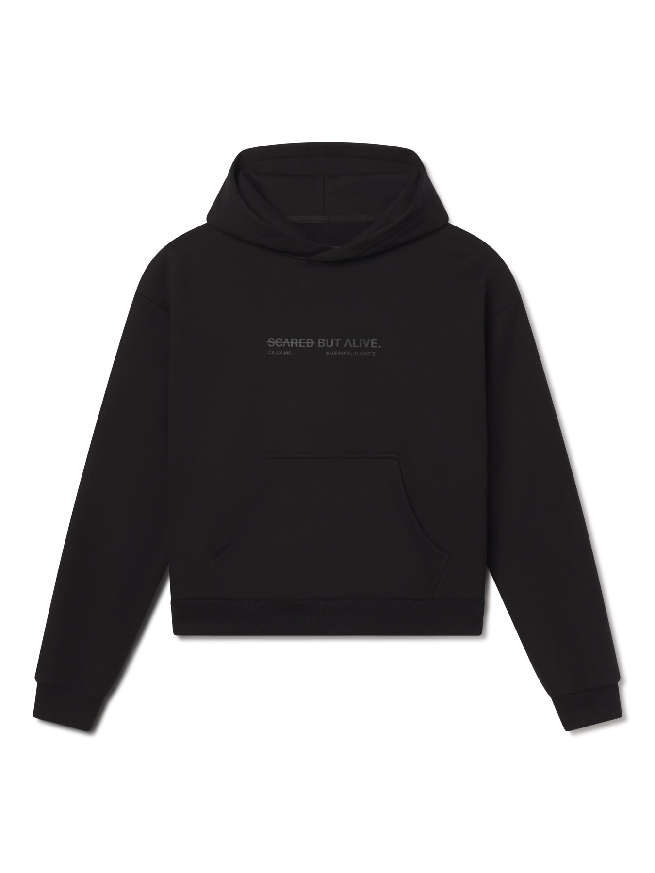 Los Angeles Hoodie black flat lay