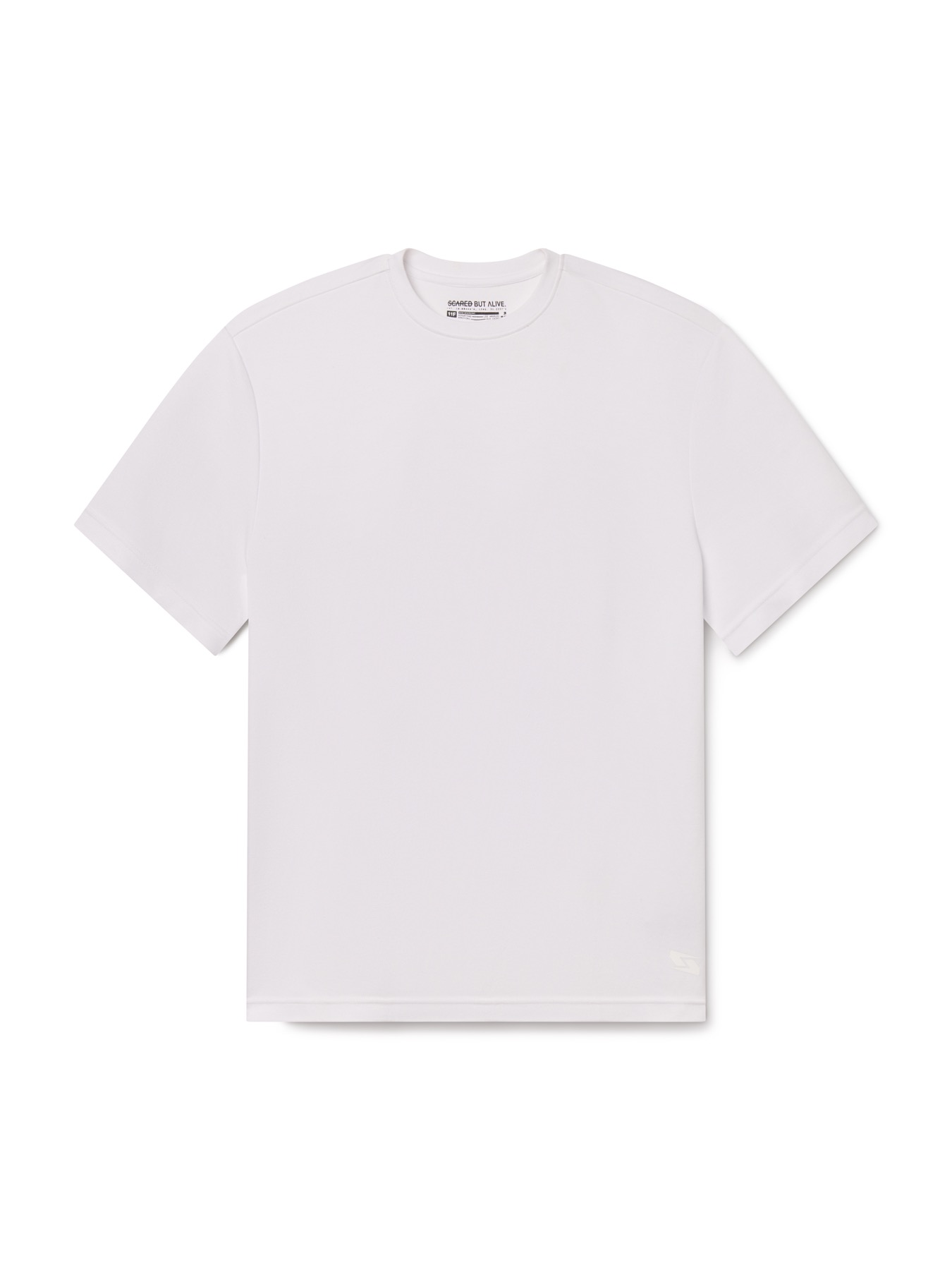 Bristol Tee white flat lay