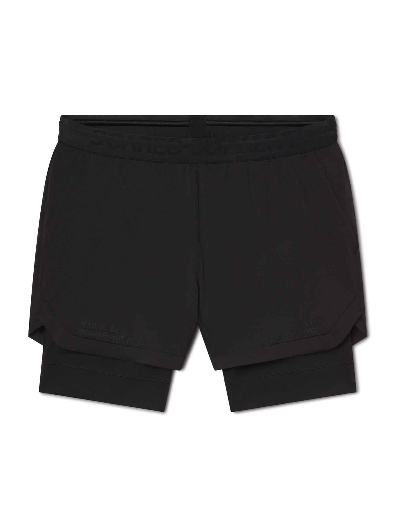 Hawaii Short black flat lay